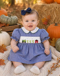 Down On The Farm Hand Smocked Dress