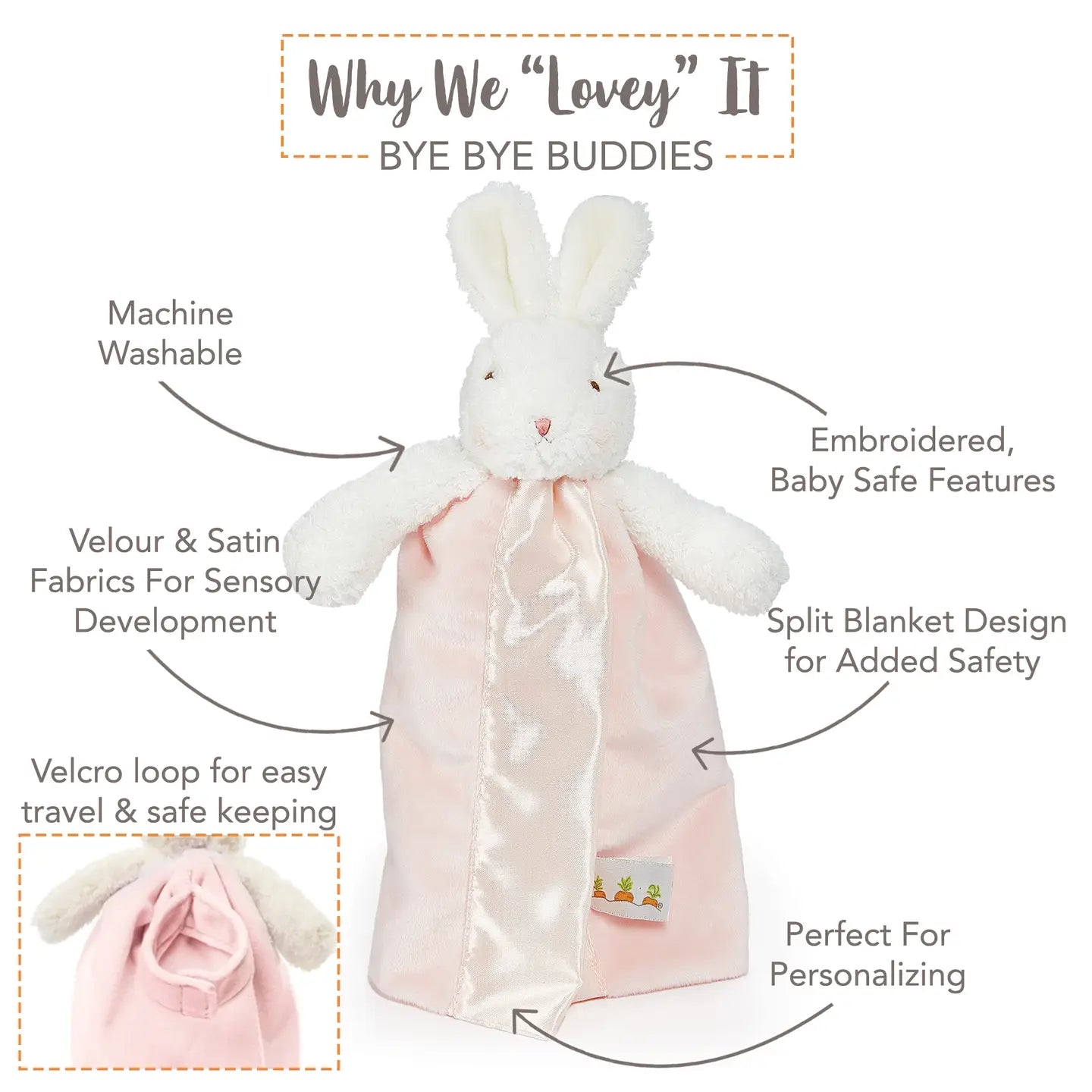 Bloom Bunny Buddy in Pink