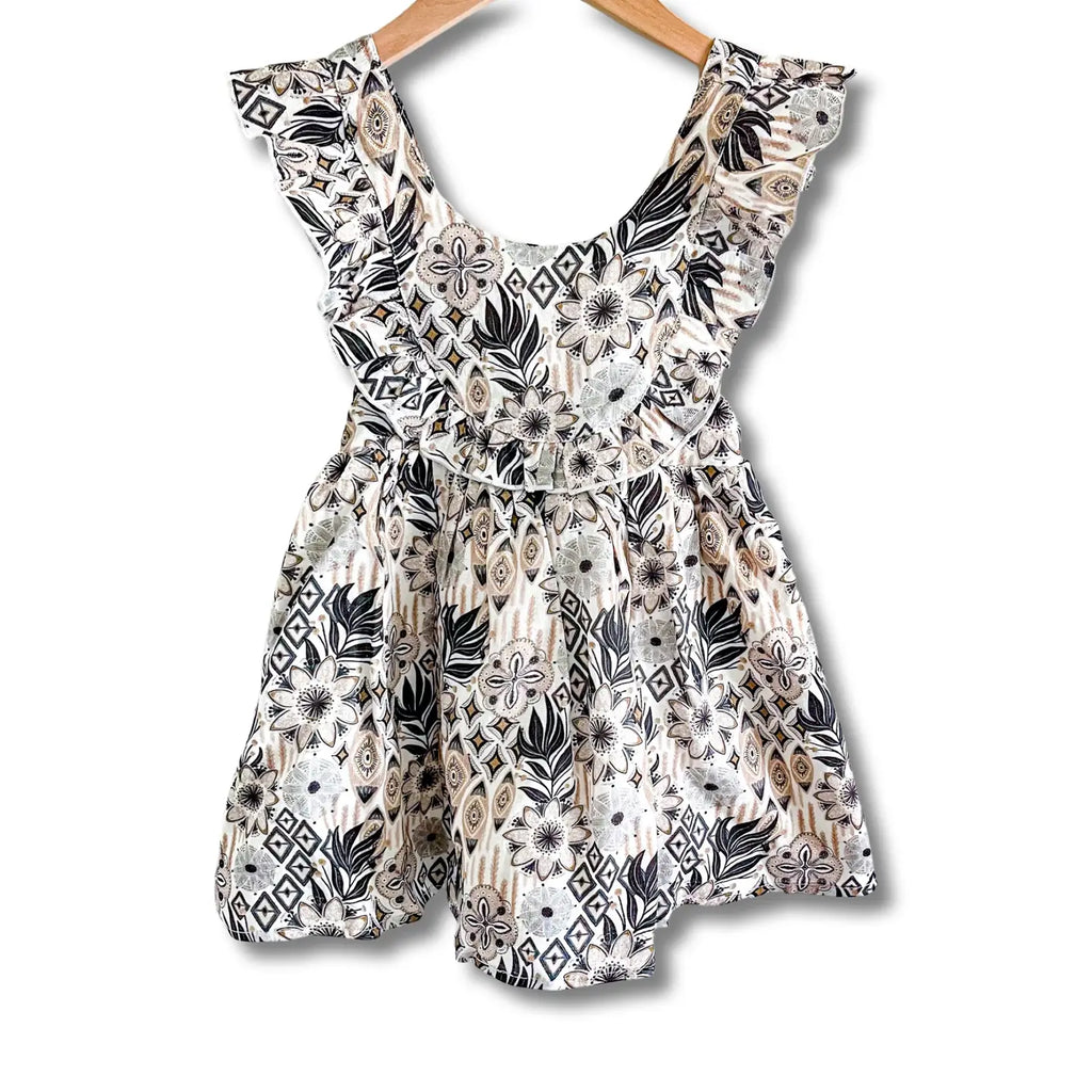 Boho Garden Linen Dress