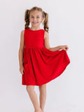 Firecracker Red Pocket Twirl Dress